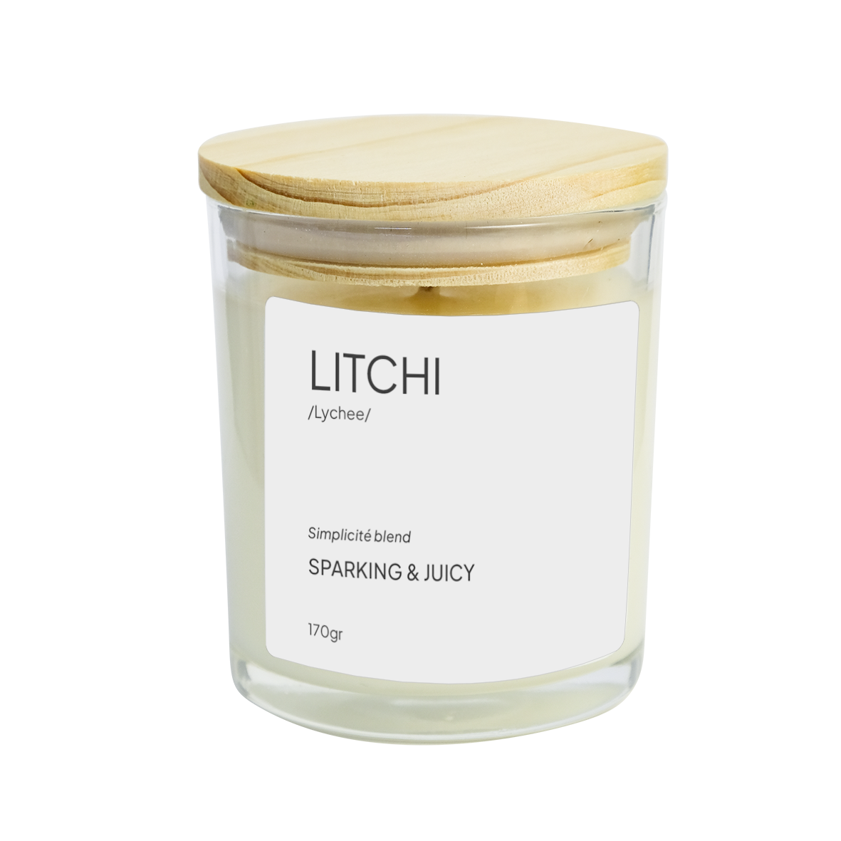 Candle Simplicité blend Litchi